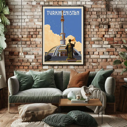 Turkmenistan Architectural Heritage Cultural or Heritage Poster PosterGoat