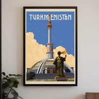 Turkmenistan Architectural Heritage Cultural or Heritage Poster PosterGoat