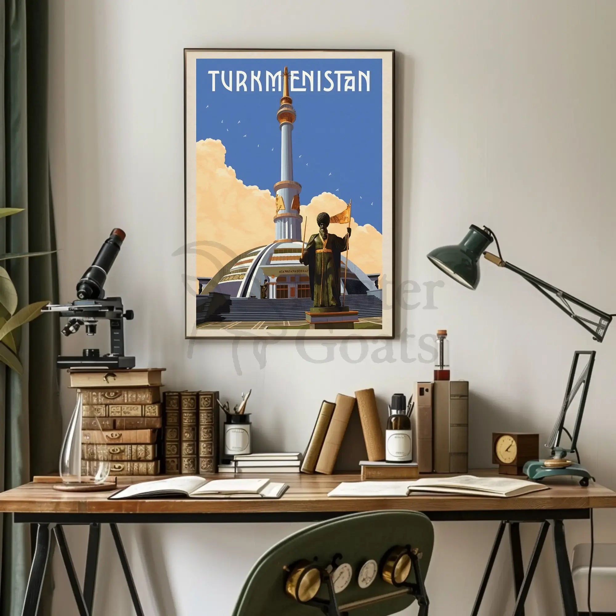 Turkmenistan Architectural Heritage Cultural or Heritage Poster PosterGoat