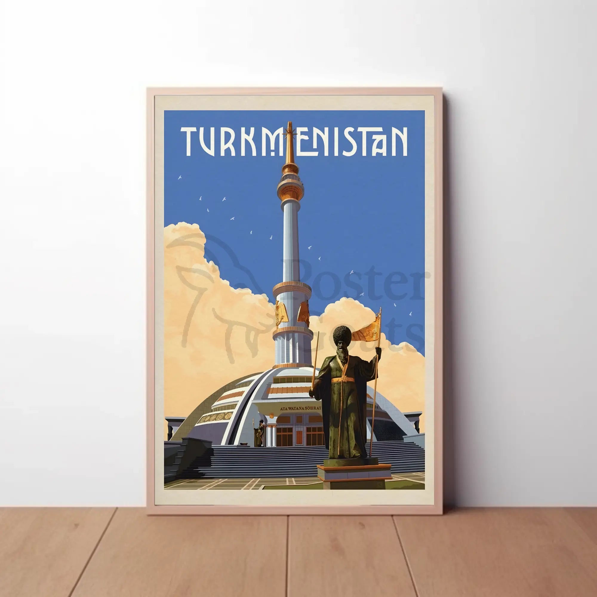 Turkmenistan Architectural Heritage Cultural or Heritage Poster PosterGoat