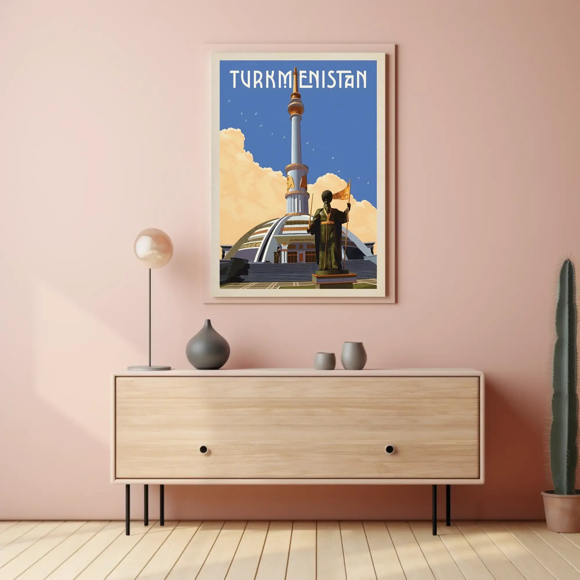Turkmenistan Architectural Heritage Cultural or Heritage Poster PosterGoat