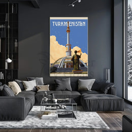 Turkmenistan Architectural Heritage Cultural or Heritage Poster PosterGoat
