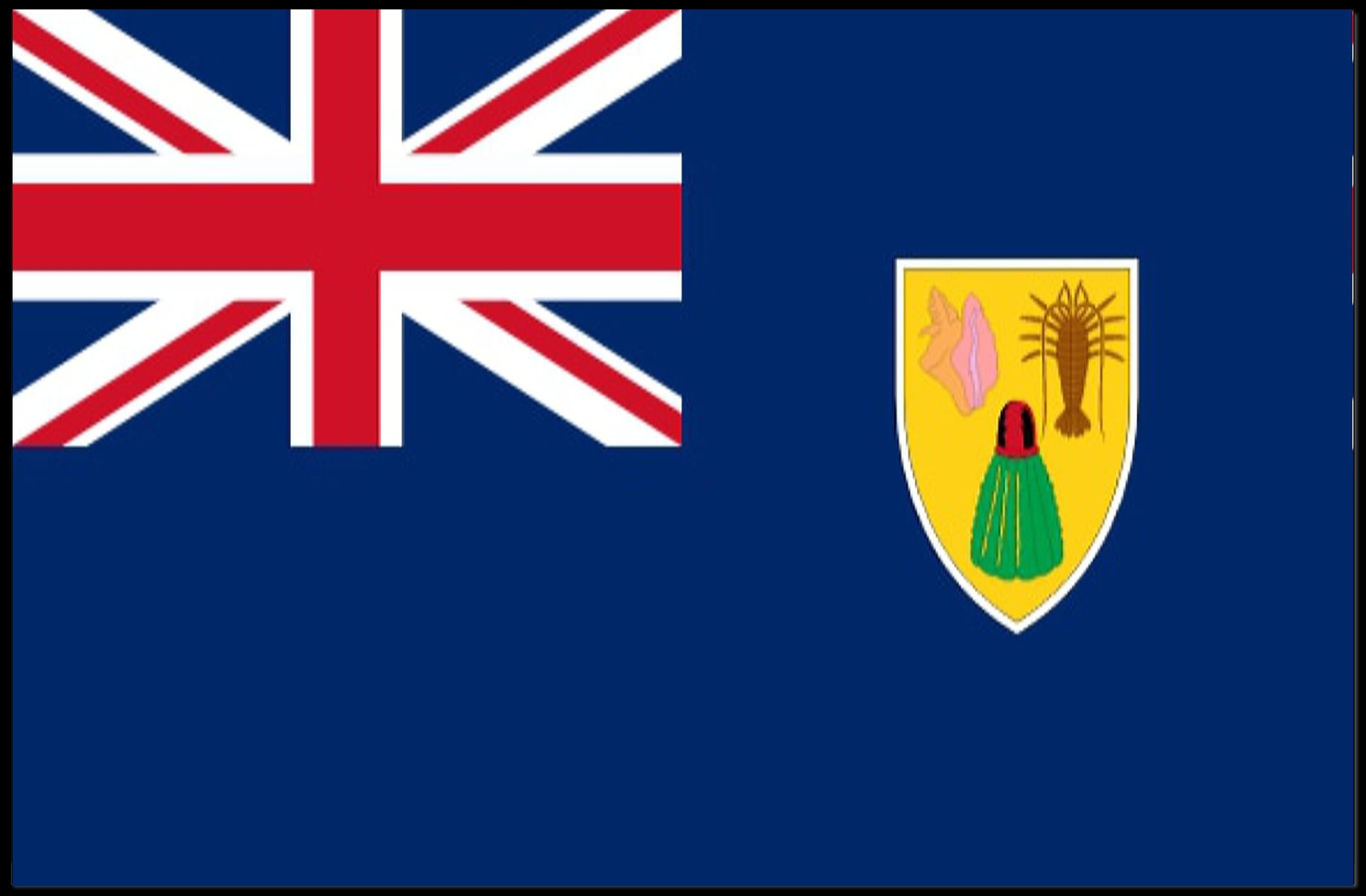 Turks and Caicos Islands Flag Country Flag Poster PosterGoat