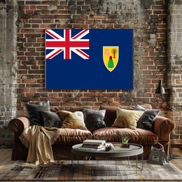 Turks and Caicos Islands Flag Country Flag Poster PosterGoat