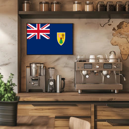 Turks and Caicos Islands Flag Country Flag Poster PosterGoat