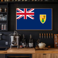 Turks and Caicos Islands Flag Country Flag Poster PosterGoat
