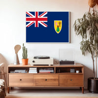 Turks and Caicos Islands Flag Country Flag Poster PosterGoat