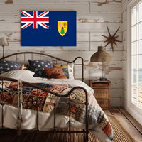 Turks and Caicos Islands Flag Country Flag Poster PosterGoat