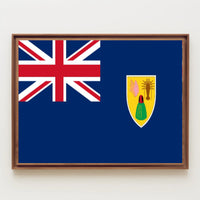 Turks and Caicos Islands Flag Country Flag Poster PosterGoat