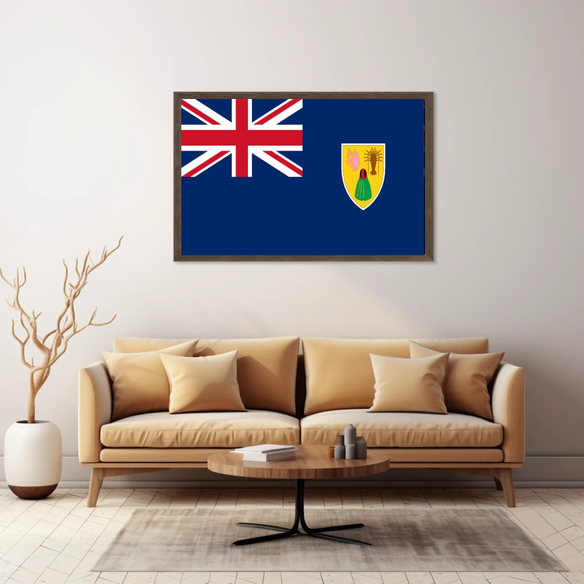 Turks and Caicos Islands Flag Country Flag Poster PosterGoat