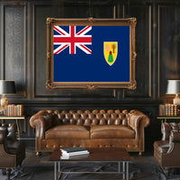 Turks and Caicos Islands Flag Country Flag Poster PosterGoat