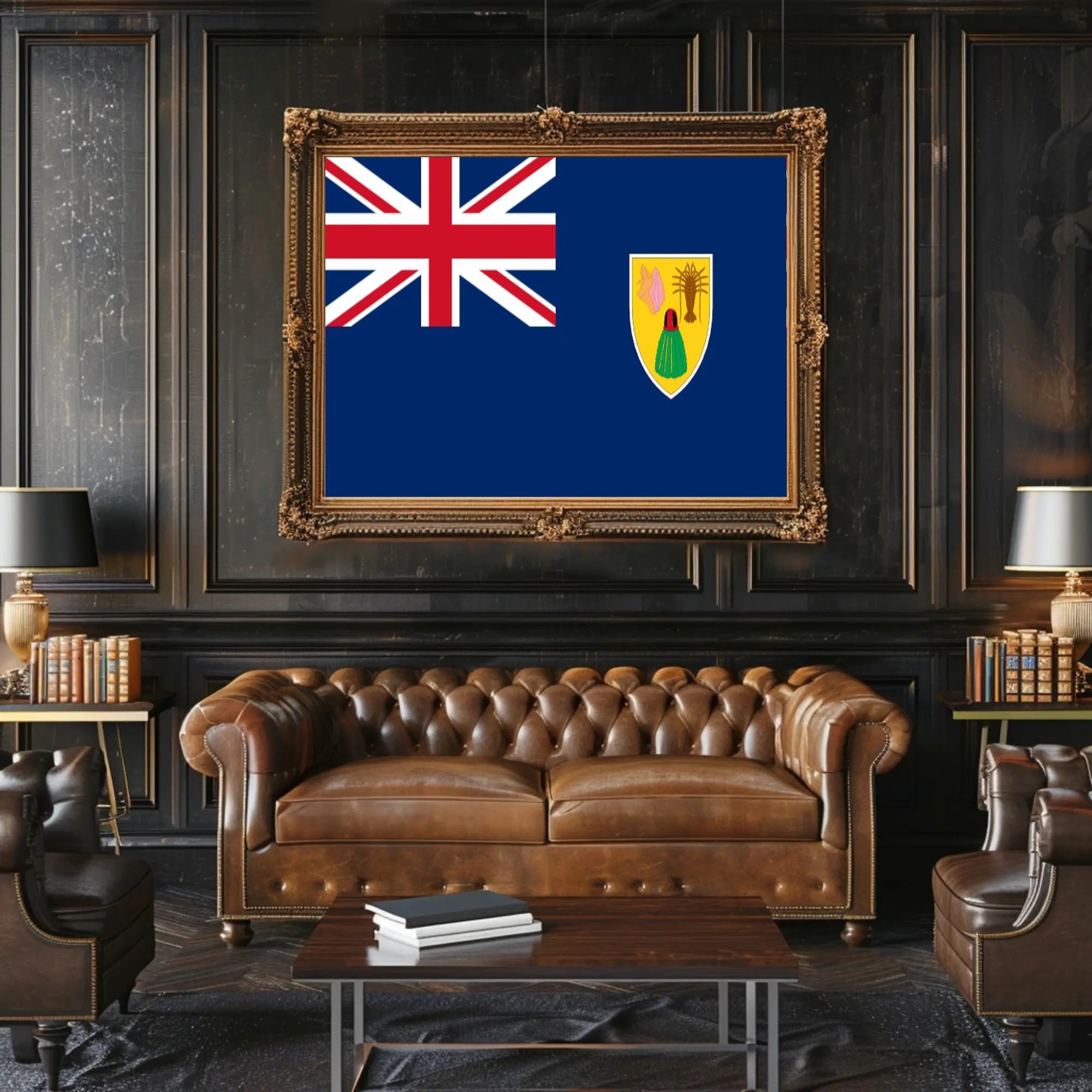 Turks and Caicos Islands Flag Country Flag Poster PosterGoat