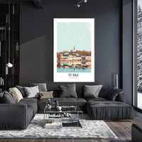Turku Waterfront View Illustrated Travel Poster PosterGoat