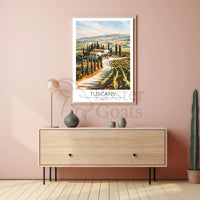 Tuscany Scenic Travel Poster PosterGoat