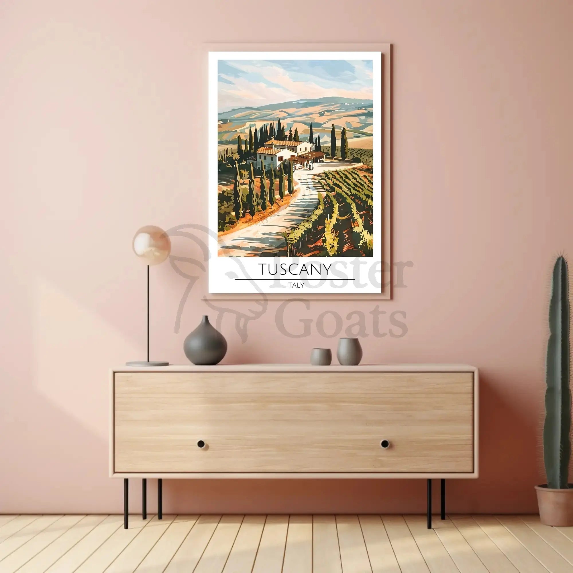 Tuscany Scenic Travel Poster PosterGoat