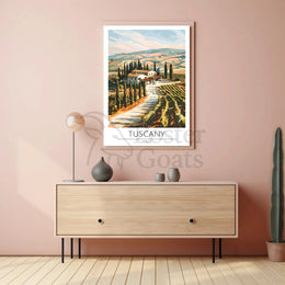 Tuscany Scenic Travel Poster PosterGoat