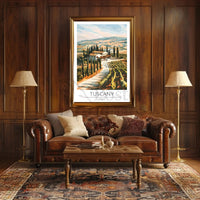 Tuscany Scenic Travel Poster PosterGoat