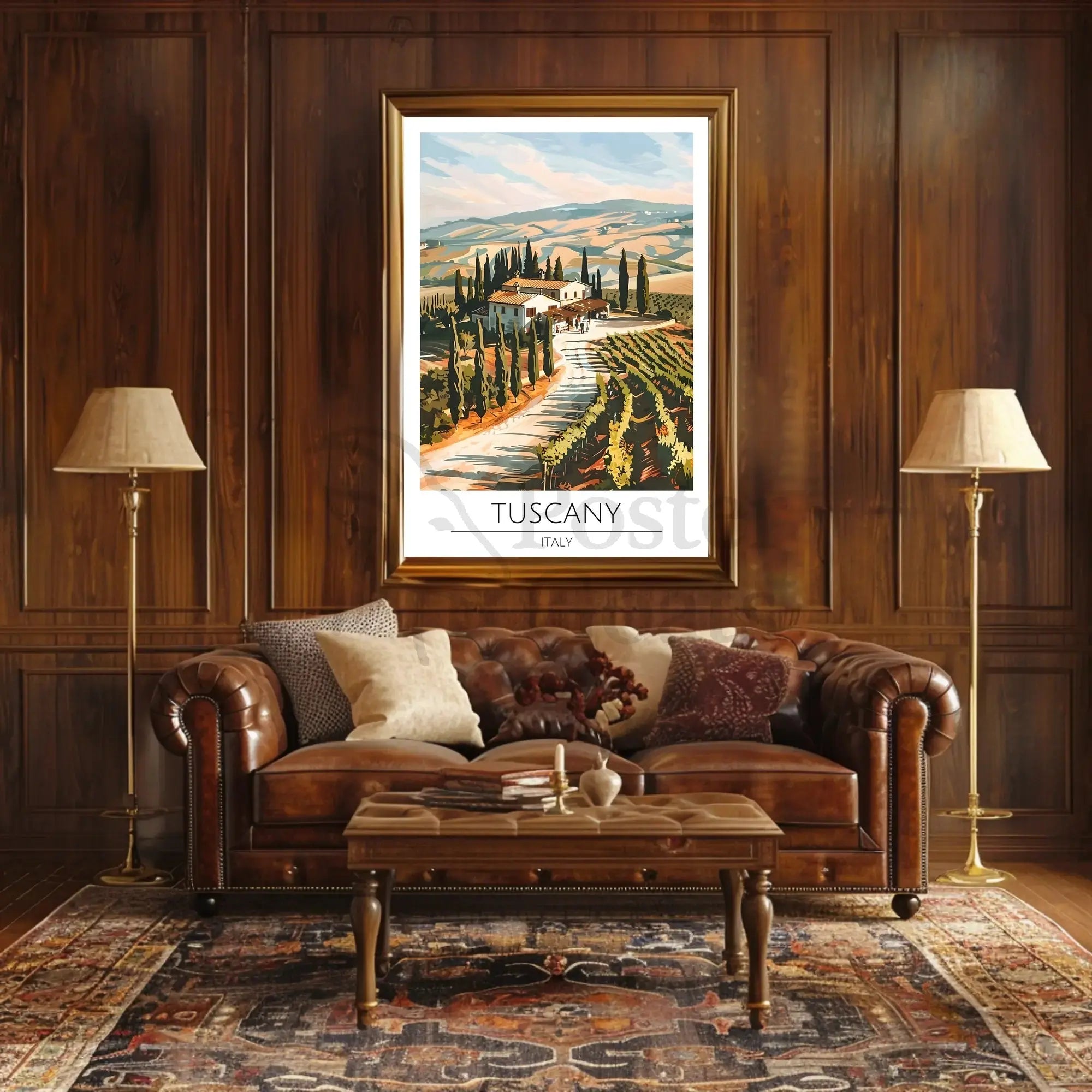 Tuscany Scenic Travel Poster PosterGoat