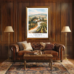 Tuscany Scenic Travel Poster PosterGoat