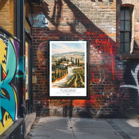 Tuscany Scenic Travel Poster PosterGoat
