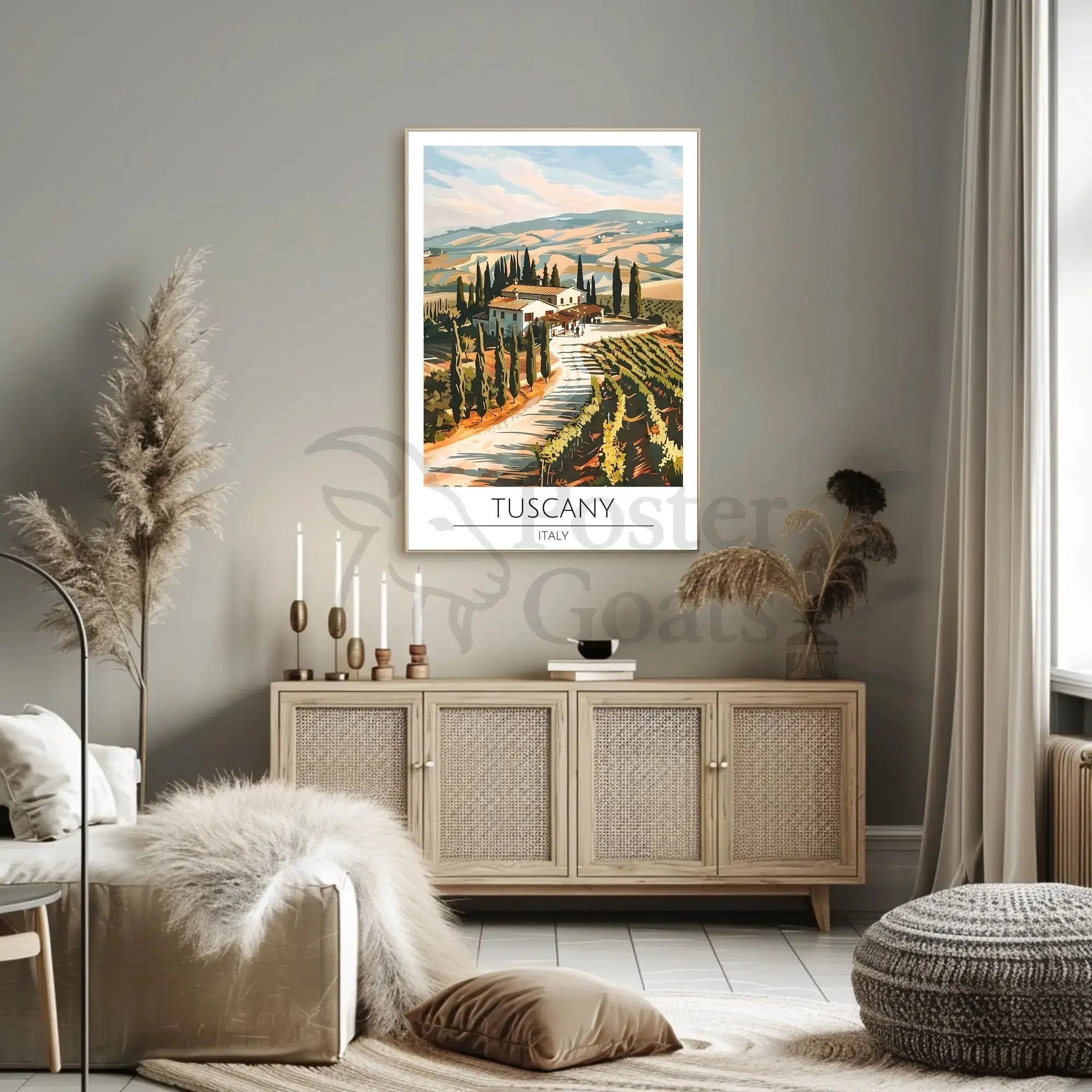 Tuscany Scenic Travel Poster PosterGoat