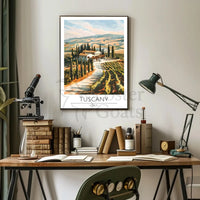 Tuscany Scenic Travel Poster PosterGoat