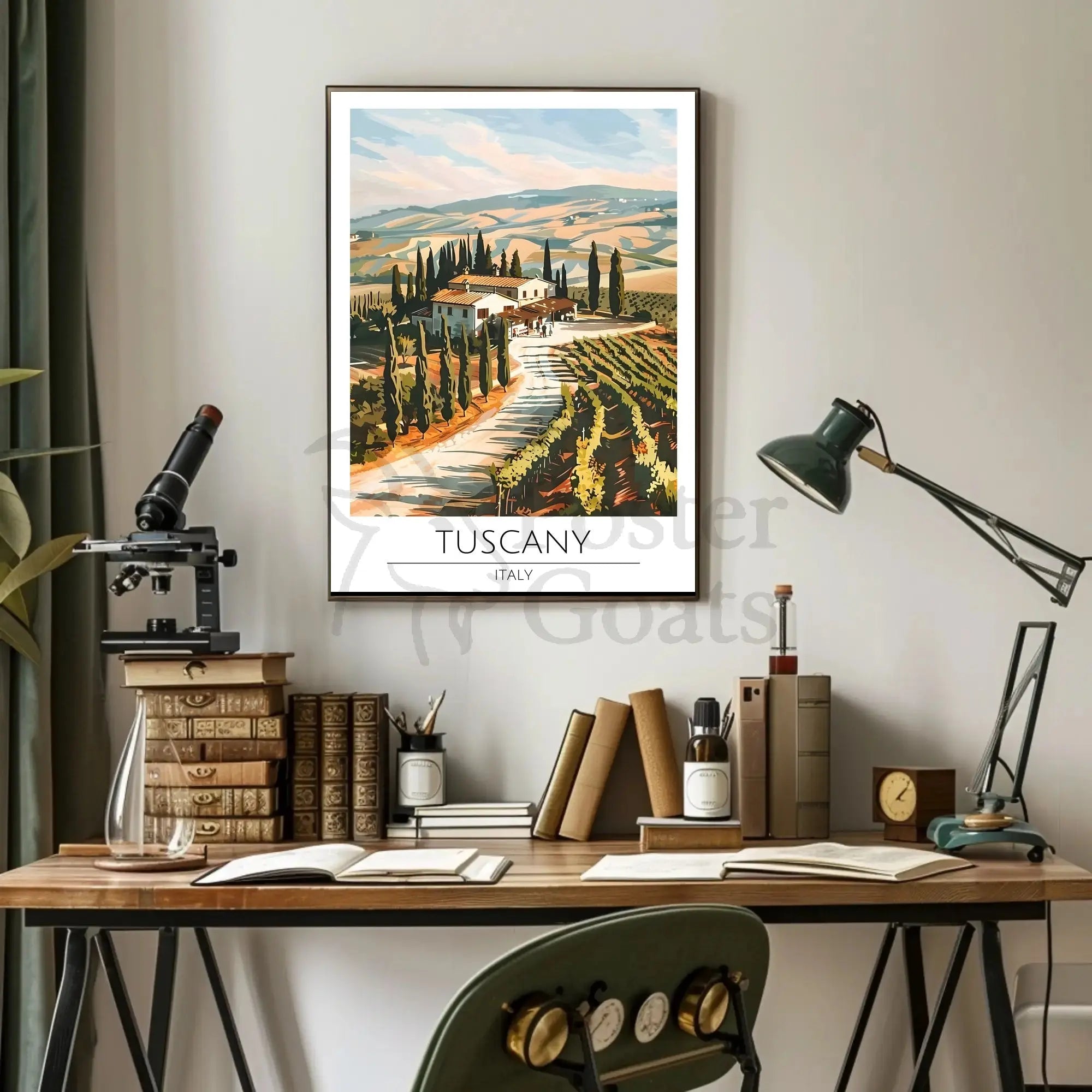 Tuscany Scenic Travel Poster PosterGoat