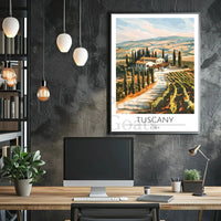 Tuscany Scenic Travel Poster PosterGoat