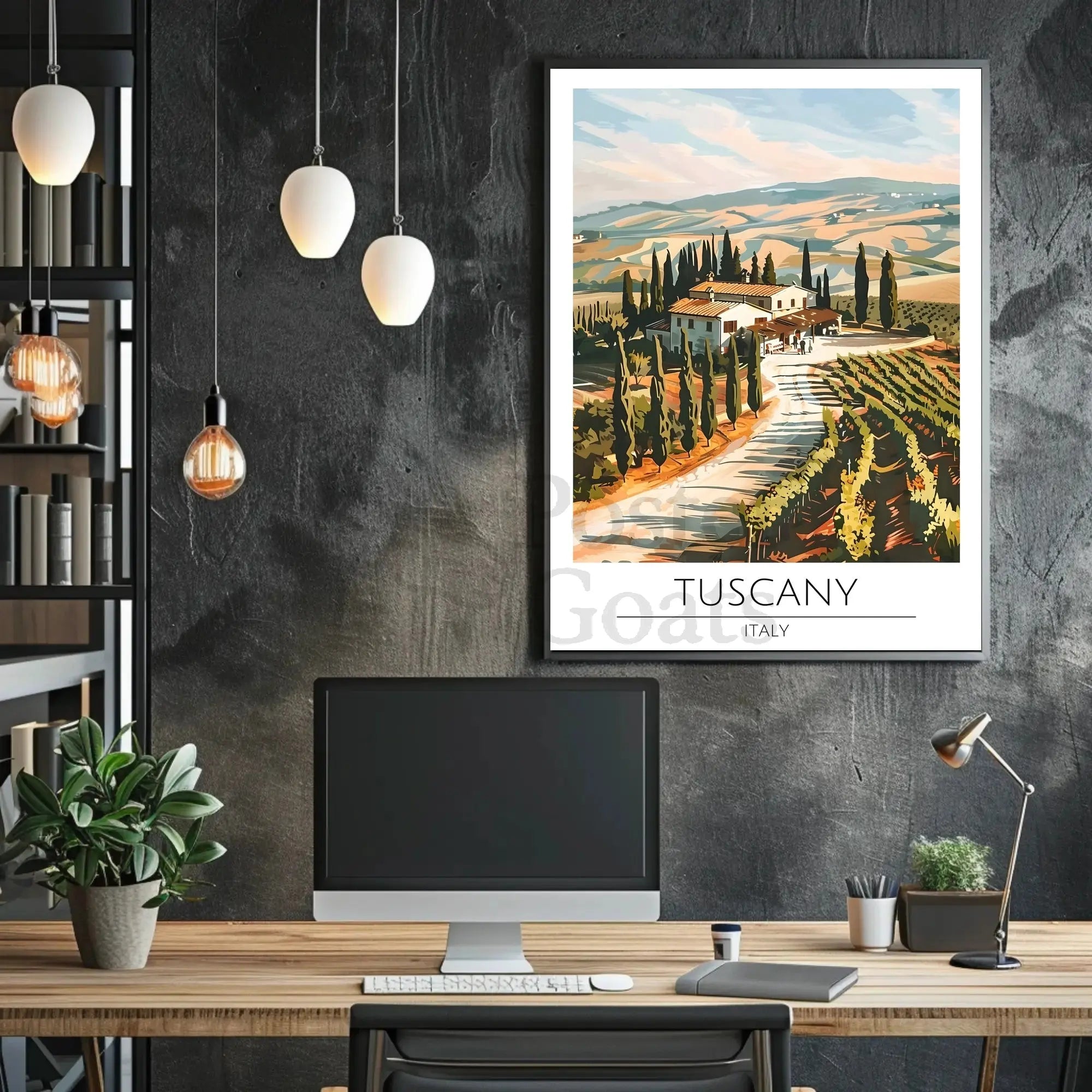 Tuscany Scenic Travel Poster PosterGoat