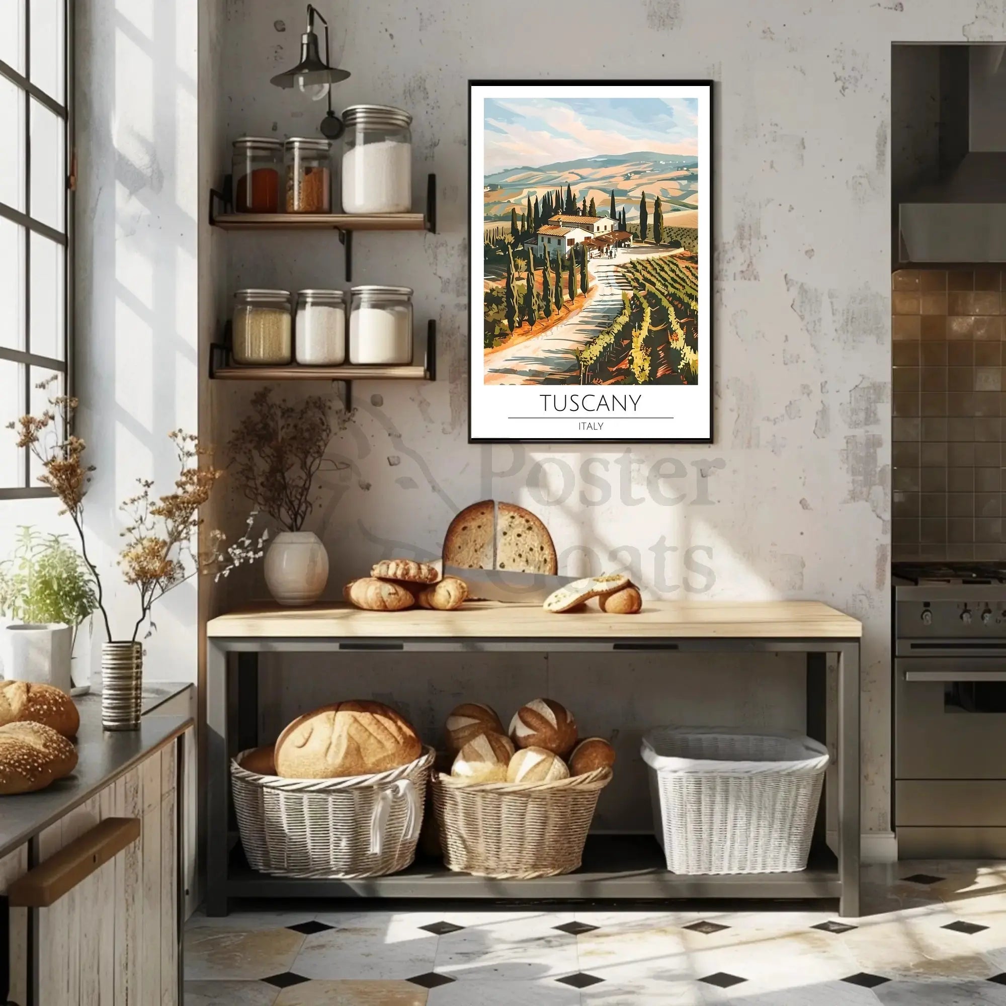 Tuscany Scenic Travel Poster PosterGoat