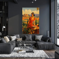Tuscany Vineyard Romance in Travel Poster PosterGoat
