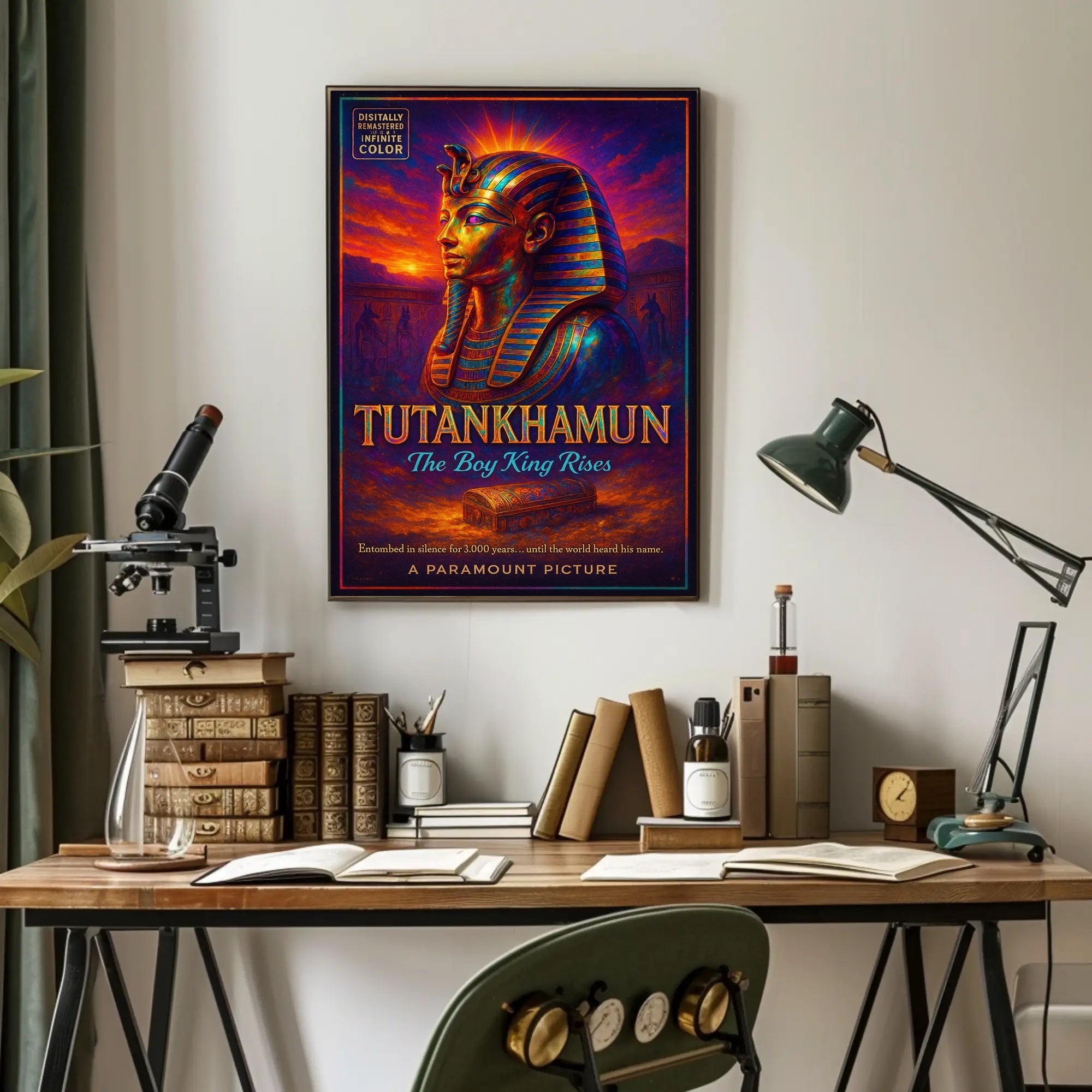 Tutankhamun The Boy King Rises Poster PosterGoat