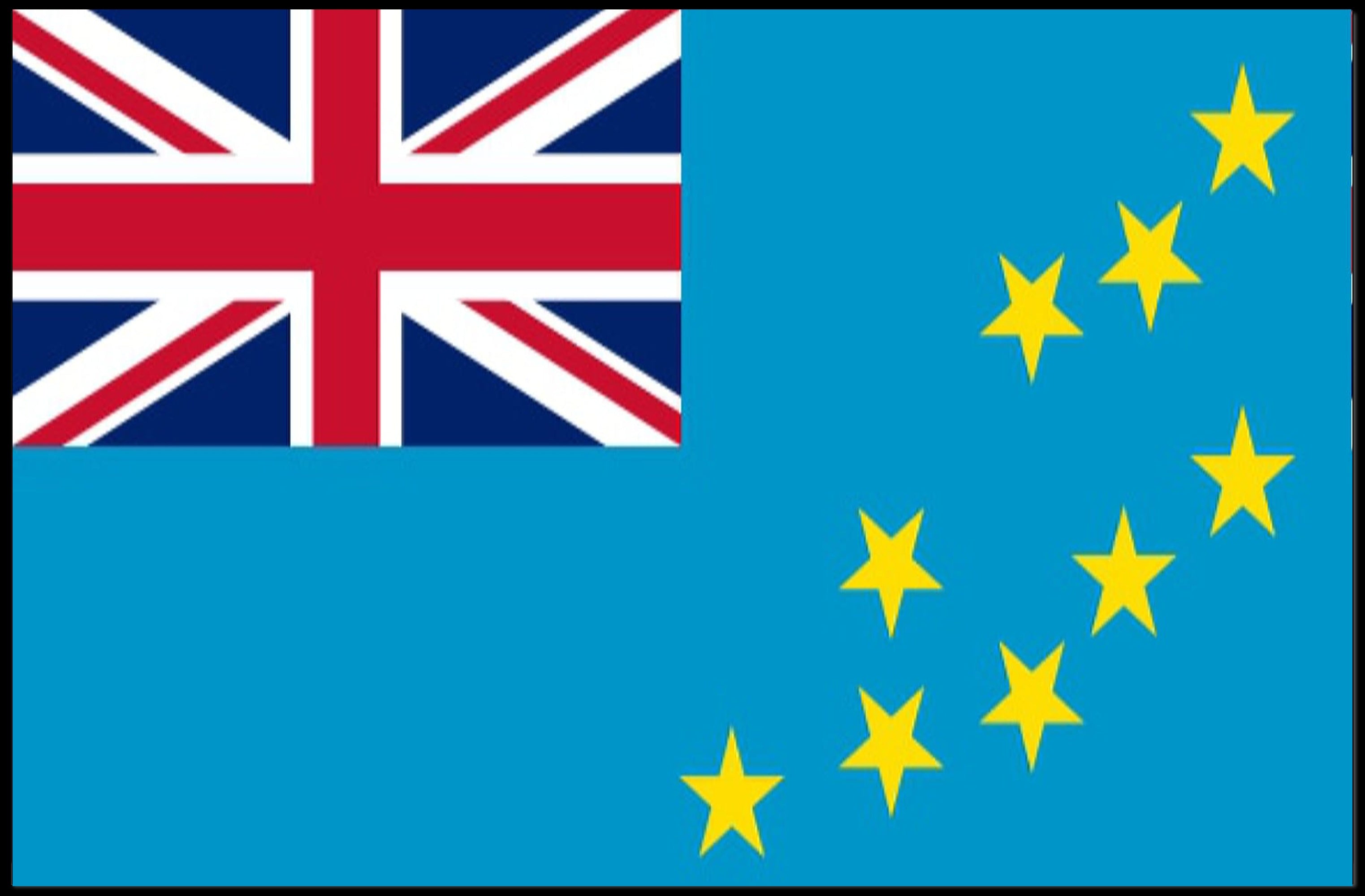 Tuvalu National Flag Artwork for Country Flag Poster PosterGoat