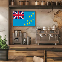 Tuvalu National Flag Artwork for Country Flag Poster PosterGoat