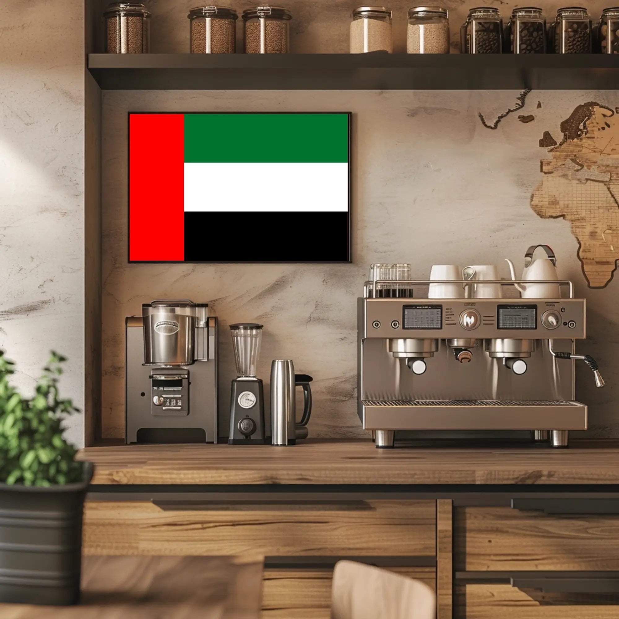UAE Flag Illustration Celebrating National Pride Country Flag Poster PosterGoat