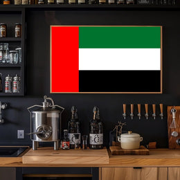 UAE Flag Illustration Celebrating National Pride Country Flag Poster PosterGoat
