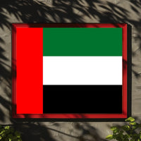 UAE Flag Illustration Celebrating National Pride Country Flag Poster PosterGoat