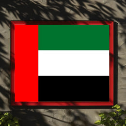 UAE Flag Illustration Celebrating National Pride Country Flag Poster PosterGoat