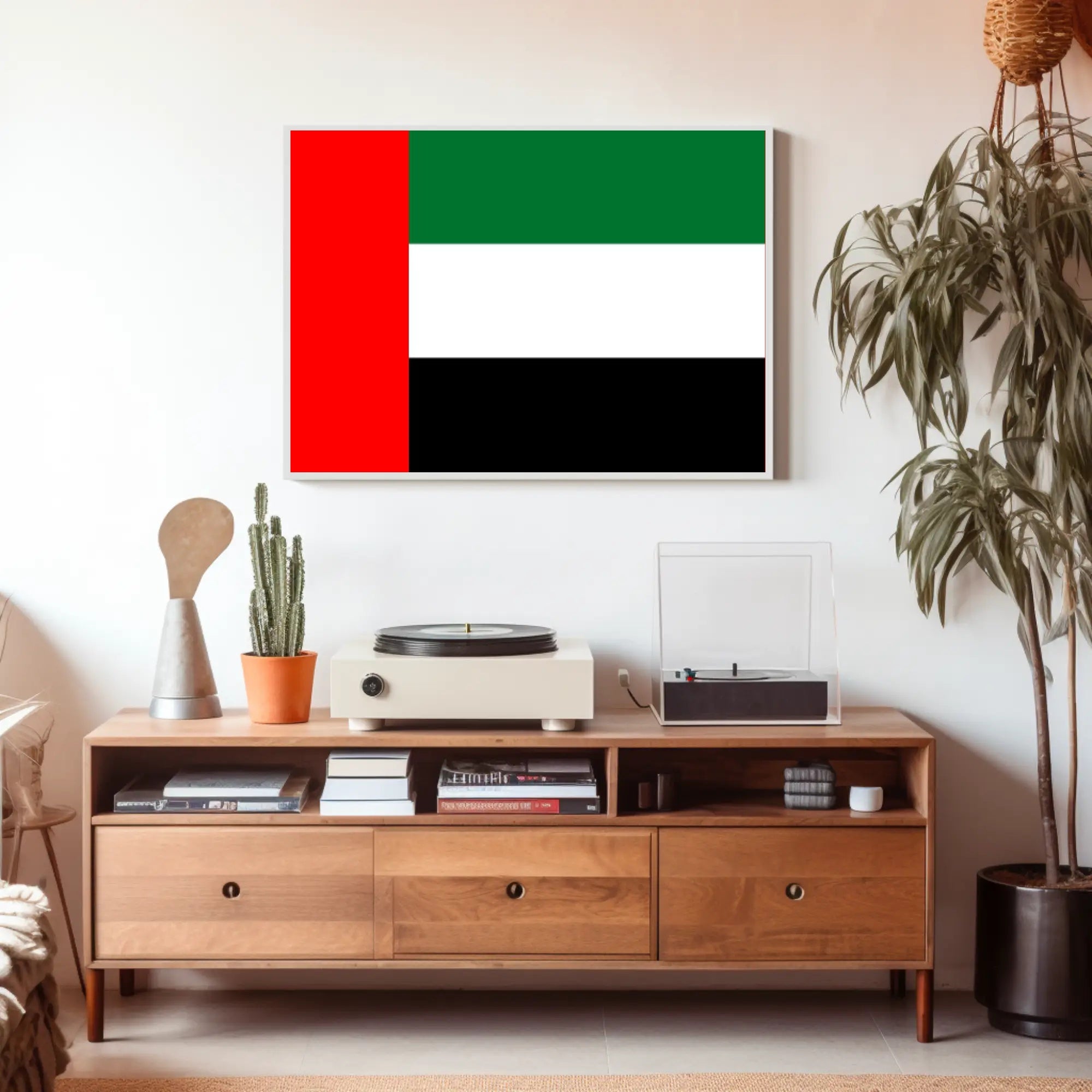 UAE Flag Illustration Celebrating National Pride Country Flag Poster PosterGoat