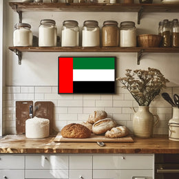 UAE Flag Illustration Celebrating National Pride Country Flag Poster PosterGoat