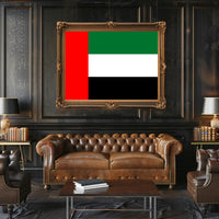 UAE Flag Illustration Celebrating National Pride Country Flag Poster PosterGoat
