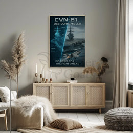 USS Doris Miller Aircraft Carrier Poster PosterGoat