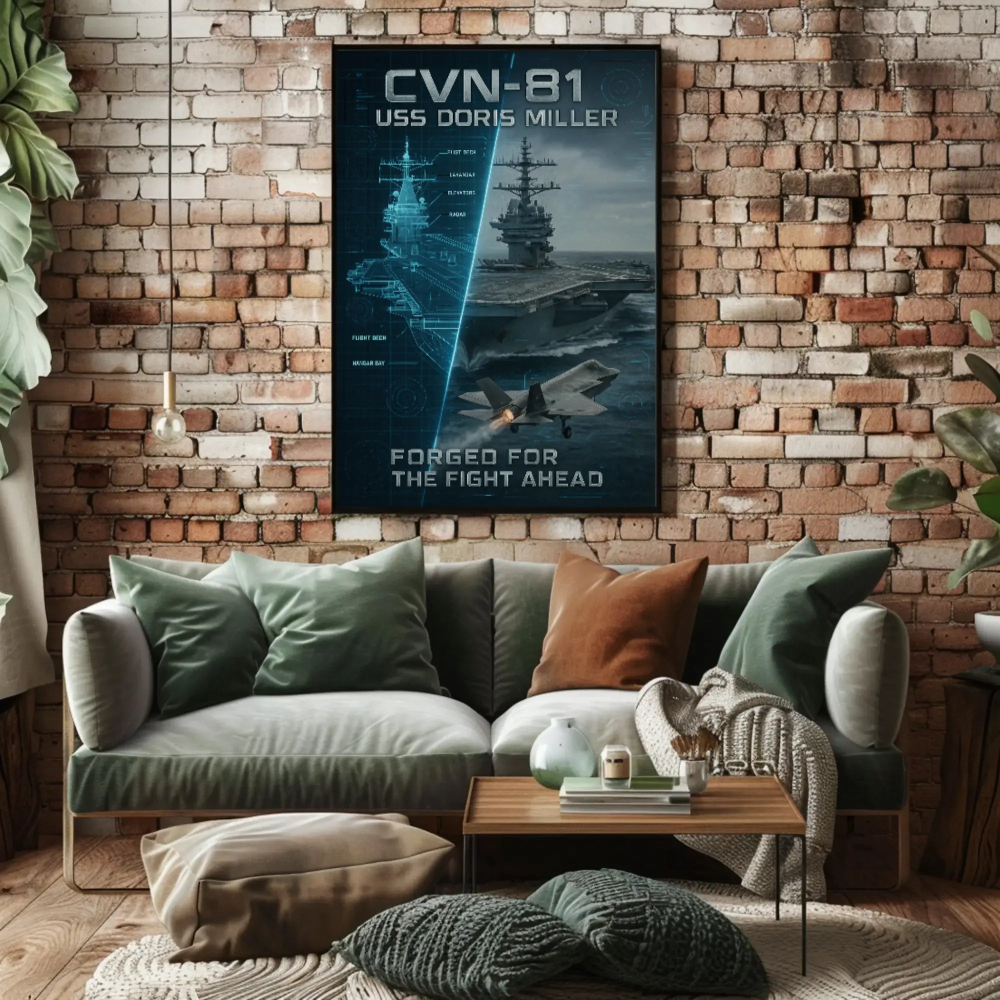 USS Doris Miller Aircraft Carrier Poster PosterGoat