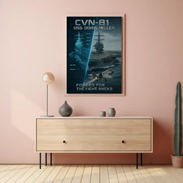 USS Doris Miller Aircraft Carrier Poster PosterGoat