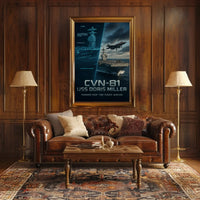 USS Doris Miller CVN-81 Military Recruitment Poster PosterGoat