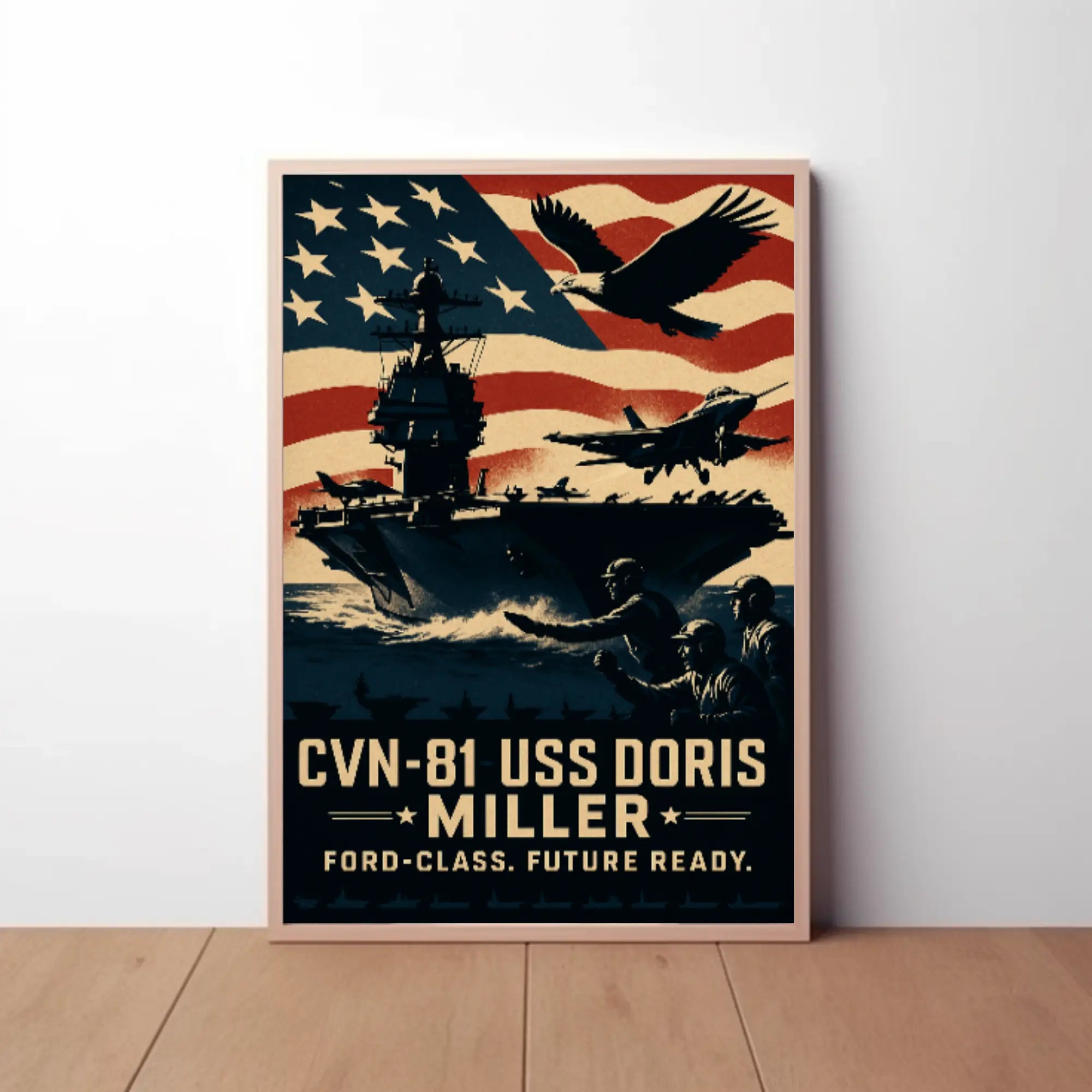 USS Doris Miller Powerhouse of Innovation Recruitment Poster PosterGoat