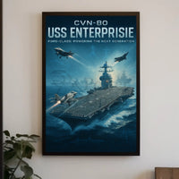 USS Enterprise CVN-80 Futuristic Poster PosterGoat
