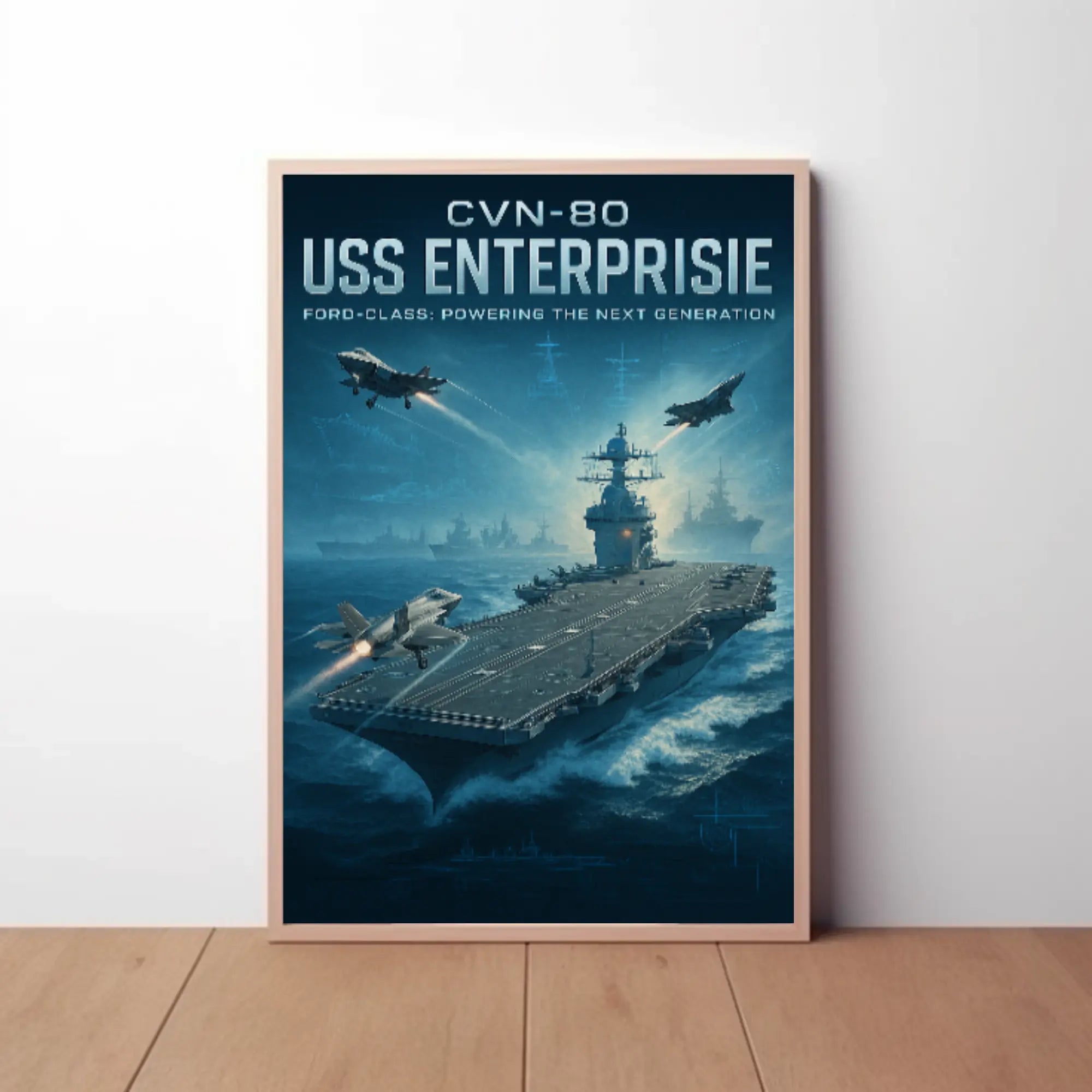 USS Enterprise CVN-80 Futuristic Poster PosterGoat
