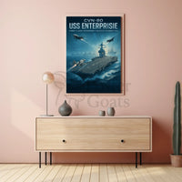 USS Enterprise CVN-80 Futuristic Poster PosterGoat