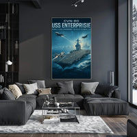 USS Enterprise CVN-80 Futuristic Poster PosterGoat